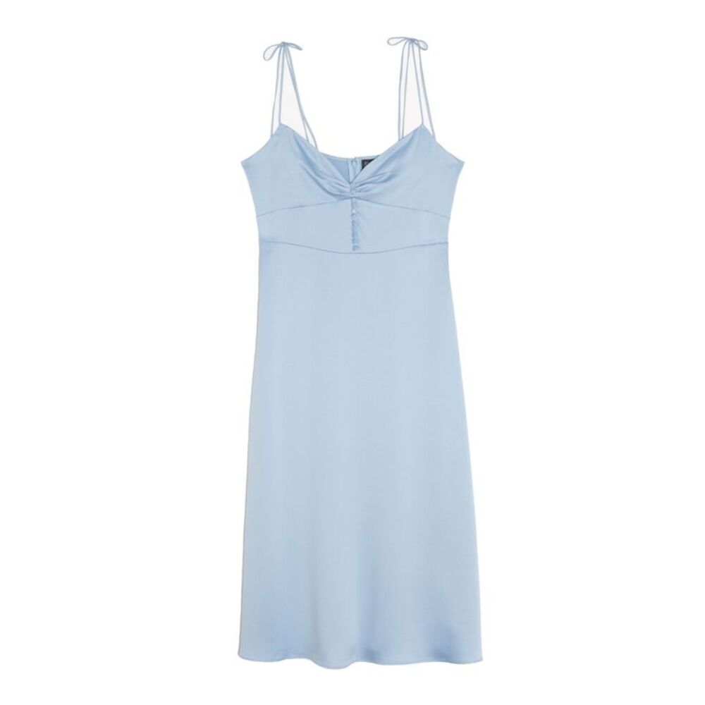 DANIELLE BERNSTEIN Womens Spaghetti Strap Midi Evening Shift Dress